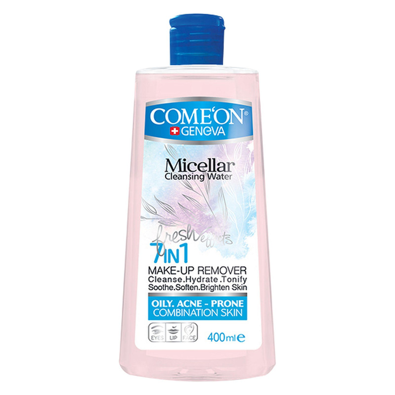 آب پاک کننده آرایش صورت کامان مدل OILY SKIN حجم 400 میلی لیتر