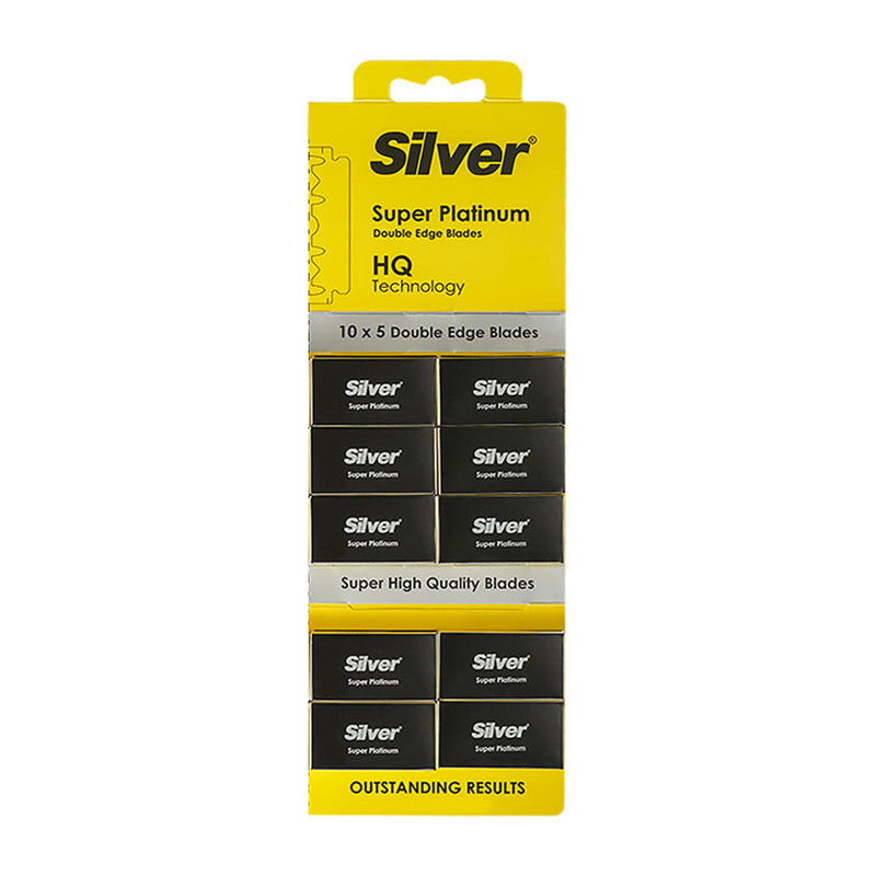 تیغ یدک سیلور مدل  super platinum ده بسته 5 عددی